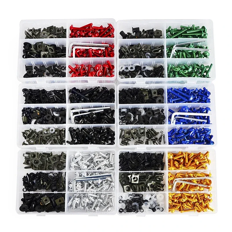 223pcs Universal Motorcycle Windshield Fairing Screws Fastener Clips Body Spring Bolts Kit For Kawasaki Suzuki Honda Yamaha
223pcs Universal Motorcycle Windshield Fairing Screws Fastener Clips Body Spring Bolts Kit For Kawasaki Suzuki Honda Yamaha
