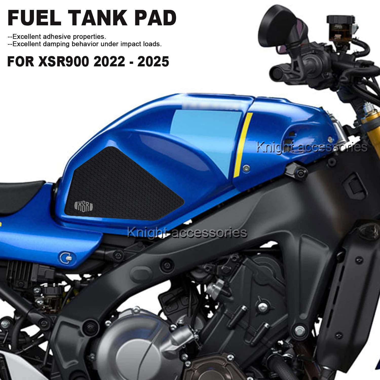 New Rubber Fuel Tank Side Pad Stickers For XSR900 XSR 900 xsr900 2022 -2024 2025 Gas Knee Grip Traction Pad 
New Rubber Fuel Tank Side Pad Stickers For XSR900 XSR 900 xsr900 2022 -2024 2025 Gas Knee Grip Traction Pad
