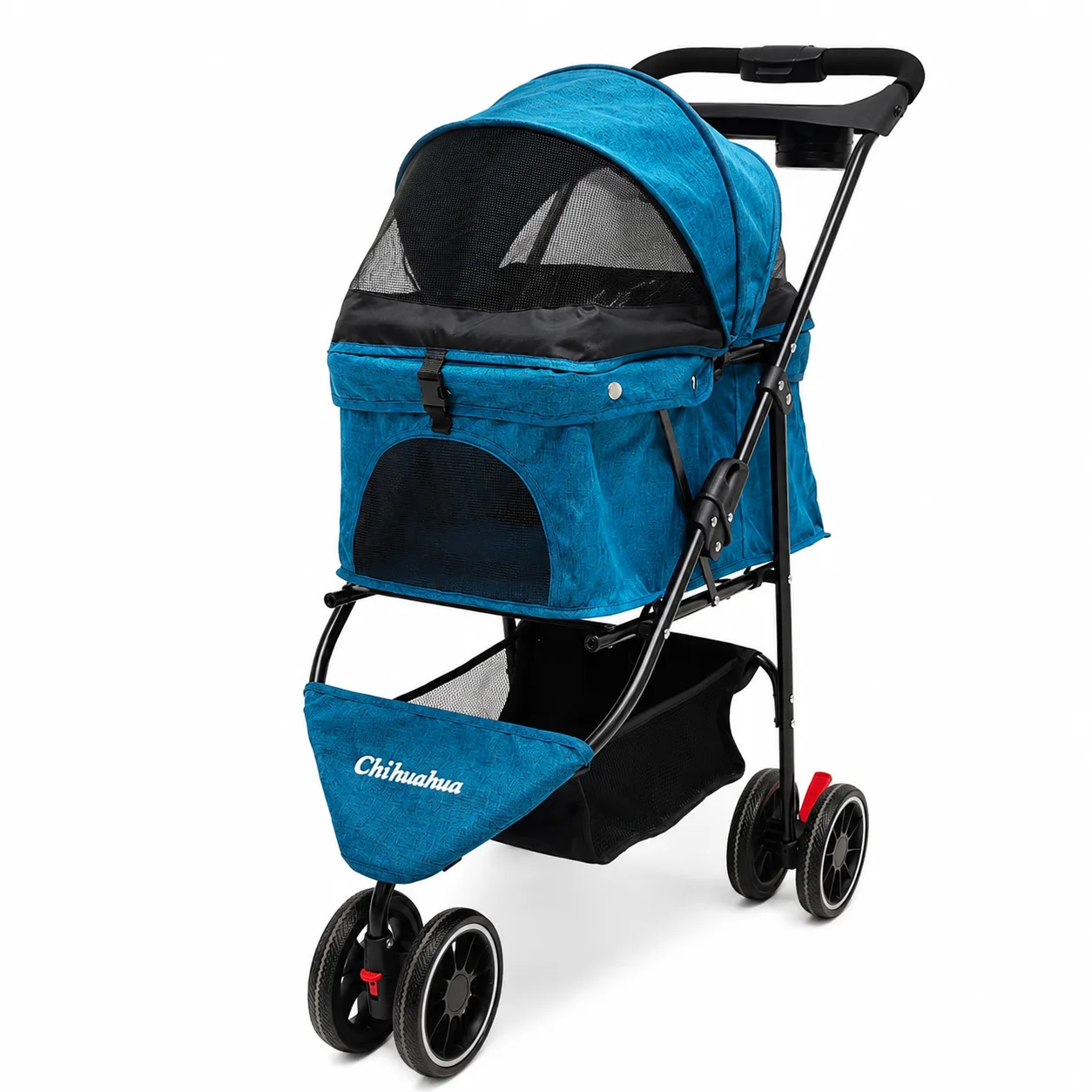 Foldable 3-Wheel Pet Stroller for Small to Medium Dogs and Cats with Mesh Canopy Cup Holders Easy Assembly
Foldable 3-Wheel Pet Stroller for Small to Medium Dogs and Cats with Mesh Canopy Cup Holders Easy Assembly