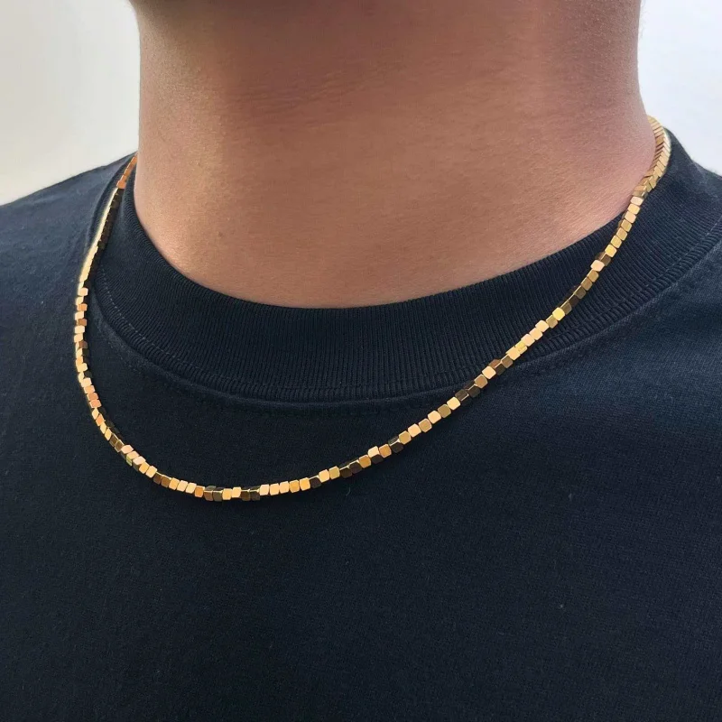 Luxury 100% Real 24K Gold Minimalist Cold Style Niche Design Hip Hop High-End Choker Necklace Unisex Jewelry
Luxury 100% Real 24K Gold Minimalist Cold Style Niche Design Hip Hop High-End Choker Necklace Unisex Jewelry