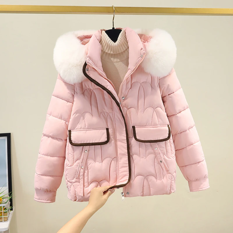 Women's Thiened down Cotton Jaet Winter Coat Detachable Hat Bread Sle Loose Fit Korean Version Long Sve Zipper Closure
Women's Thiened down Cotton Jaet Winter Coat Detachable Hat Bread Sle Loose Fit Korean Version Long Sve Zipper Closure