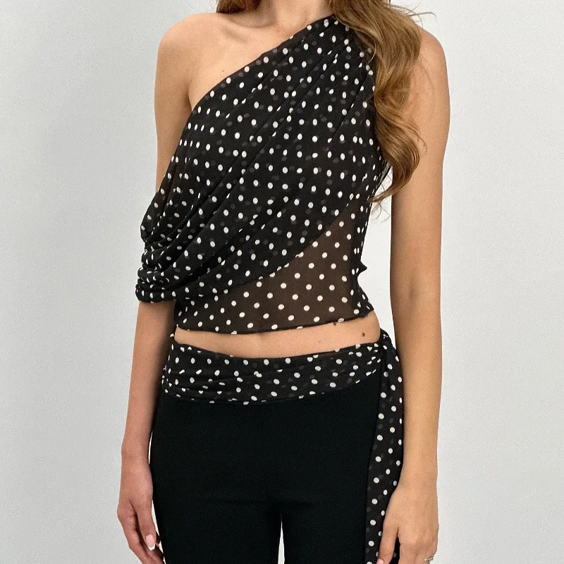 Vintage Polka Dot Svel Slim Crop Top Y2K Women's Vest Retro Sle Bal Vest ort Length Color Inner Wear
Vintage Polka Dot Svel Slim Crop Top Y2K Women's Vest Retro Sle Bal Vest ort Length Color Inner Wear