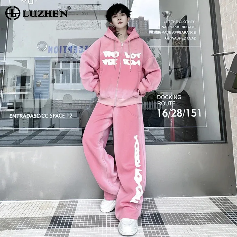 LUZHEN Niche Patchwork Design Fashion Hooded Sweatshirt Two Piece Sets Stylish Loose Sport Streetwear Men Straight Pants LZ4700
LUZHEN Niche Patchwork Design Fashion Hooded Sweatshirt Two Piece Sets Stylish Loose Sport Streetwear Men Straight Pants LZ4700