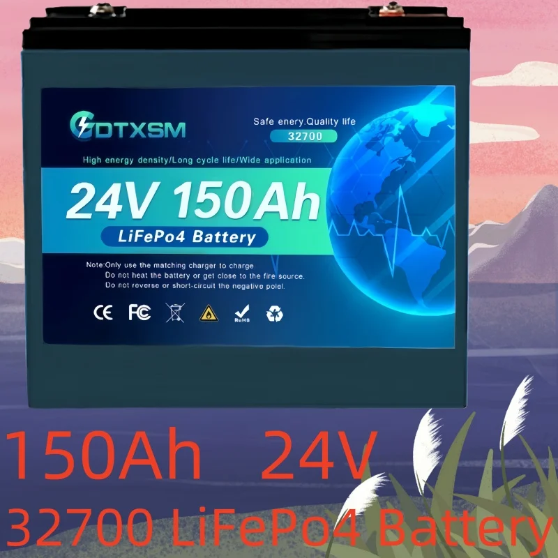 LiFePO4 24V100Ah-200Ah battery BMS 8000+ cycle solar RV golf cart off-grid solar power generation system battery pack. 
LiFePO4 24V100Ah-200Ah battery BMS 8000+ cycle solar RV golf cart off-grid solar power generation system battery pack.