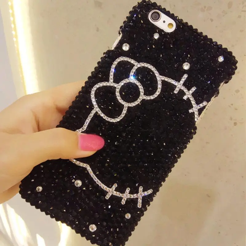 Роскошный чехол для телефона Sanrio Hello Kitty с бриллиантами для Iphone 15, 14, 13, 12, 11 Pro Max, противоударная задняя крышка с блестящими бриллиантами и рисунком
Роскошный чехол для телефона Sanrio Hello Kitty с бриллиантами для Iphone 15, 14, 13, 12, 11 Pro Max, противоударная задняя крышка с блестящими бриллиантами и рисунком