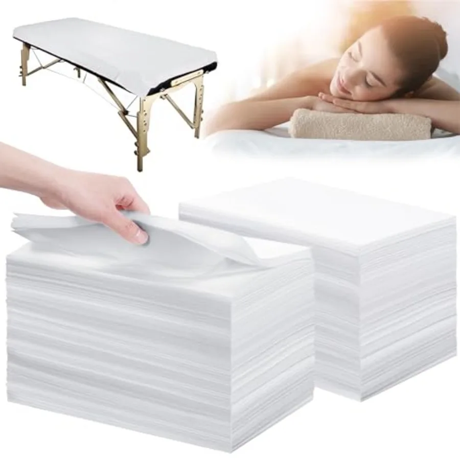 Disposable Bed Sheets 31" x 71" Massage Table Sheets Non Woven Fabric SPA Bed Cover Breathable for Massage Beauty Tattoos White
Disposable Bed Sheets 31" x 71" Massage Table Sheets Non Woven Fabric SPA Bed Cover Breathable for Massage Beauty Tattoos White