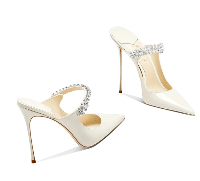 white Patent Leather Temperament Rhinestone with Skirt Pointed Head Stiletto High Heels Women
white Patent Leather Temperament Rhinestone with Skirt Pointed Head Stiletto High Heels Women