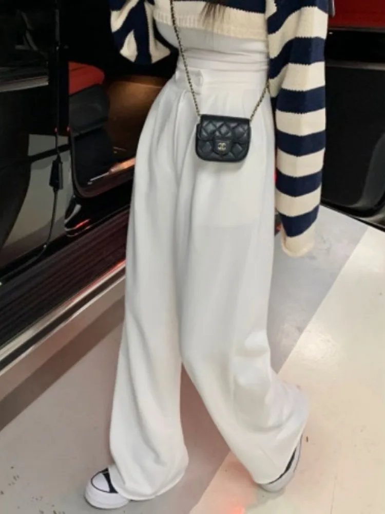 High Waist Wide Leg Pants Women's Casual Drapey Pleated Belted Slimming Floor Length Trousers Basic Style Online Exclusive
High Waist Wide Leg Pants Women's Casual Drapey Pleated Belted Slimming Floor Length Trousers Basic Style Online Exclusive