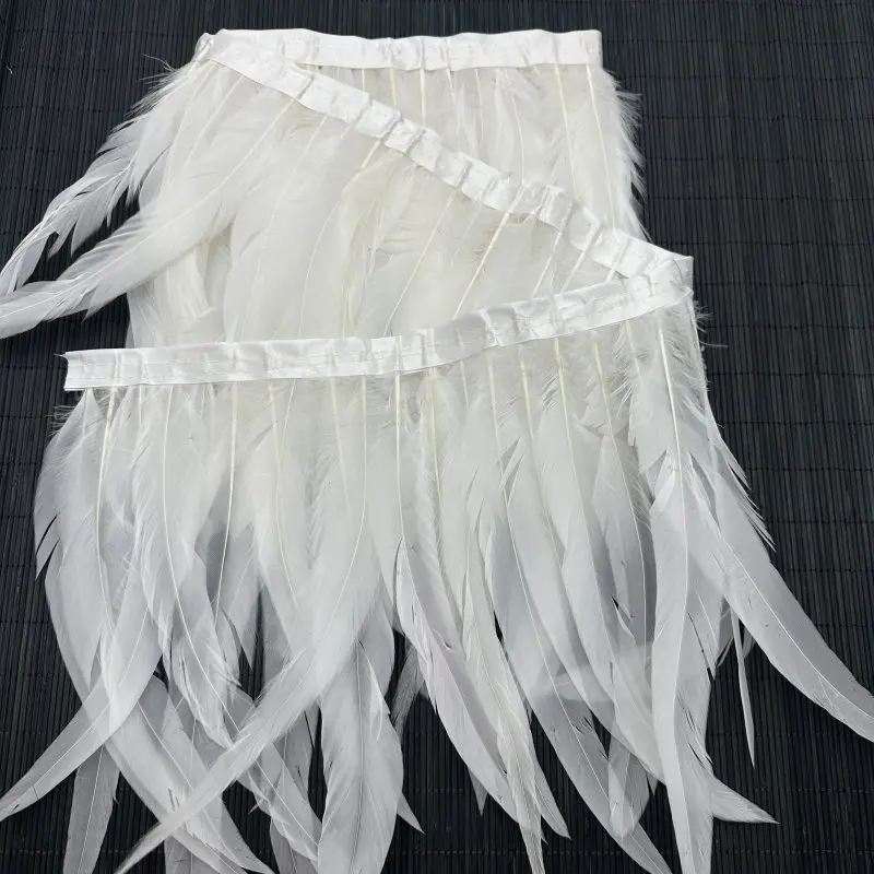 Pure White Rooster Tail Feater trims Fringe 25-30CM for Clothes Party Wedding Dance
Pure White Rooster Tail Feater trims Fringe 25-30CM for Clothes Party Wedding Dance
