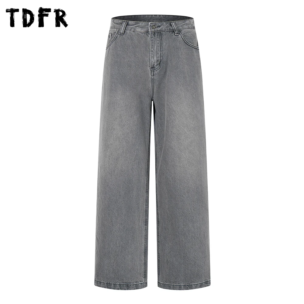 Retro Washed Distressed Jeans Mens Pocket Casual Straight Baggy Wide Leg Denim Pants Man Trousers
Retro Washed Distressed Jeans Mens Pocket Casual Straight Baggy Wide Leg Denim Pants Man Trousers
