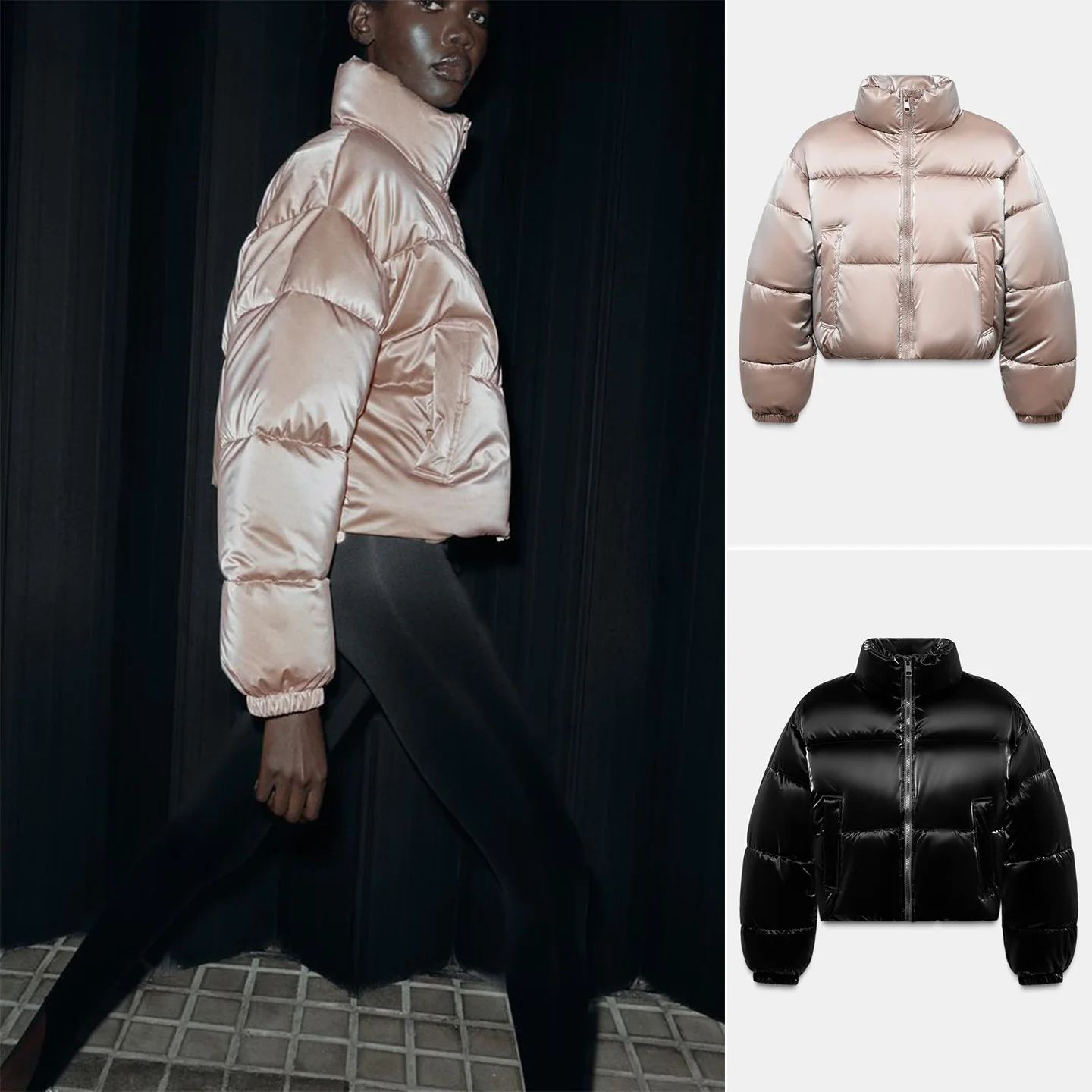 Winter New Women's Long Sve Stand Collar Thiened Jaet Coat with Hood Bright Surface Design Commute Sle Cotton Clothes
Winter New Women's Long Sve Stand Collar Thiened Jaet Coat with Hood Bright Surface Design Commute Sle Cotton Clothes