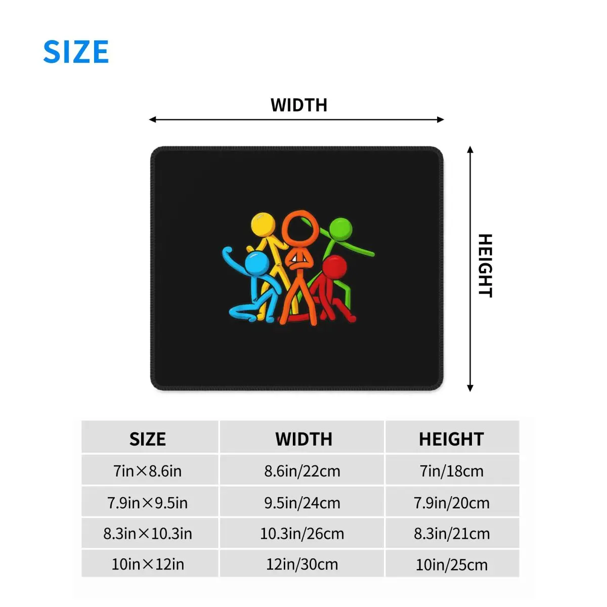 Alan Animation Becker Multi-size Mouse Pad Computer Keyboard Mouse Mat Gamer PC Laptop Desk Mat Office Accessories Table Mats