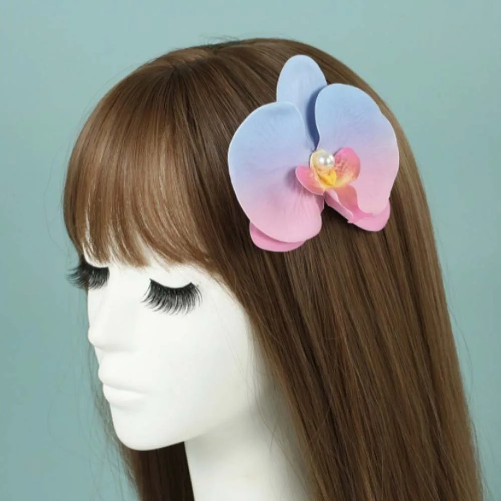 Headdress Sweet Flower Hair Clip Bohemian Style Korean Style Orchid Flower Hairpin Pearl Cloth Girl Side Clip Women
Headdress Sweet Flower Hair Clip Bohemian Style Korean Style Orchid Flower Hairpin Pearl Cloth Girl Side Clip Women