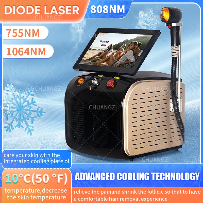 Diode Hair Removal Laser Machine 2025 Titanium Professional 3 Wave 808 755 1064nm Soprana Diode Laser Epilator 3000w for Women
Diode Hair Removal Laser Machine 2025 Titanium Professional 3 Wave 808 755 1064nm Soprana Diode Laser Epilator 3000w for Women