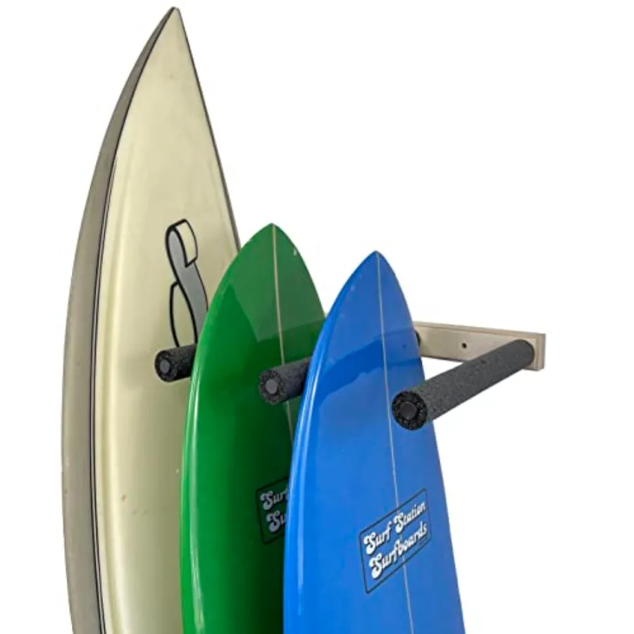 Vertical Surfboard Wall Rack - Holds 3 Boards
Vertical Surfboard Wall Rack - Holds 3 Boards