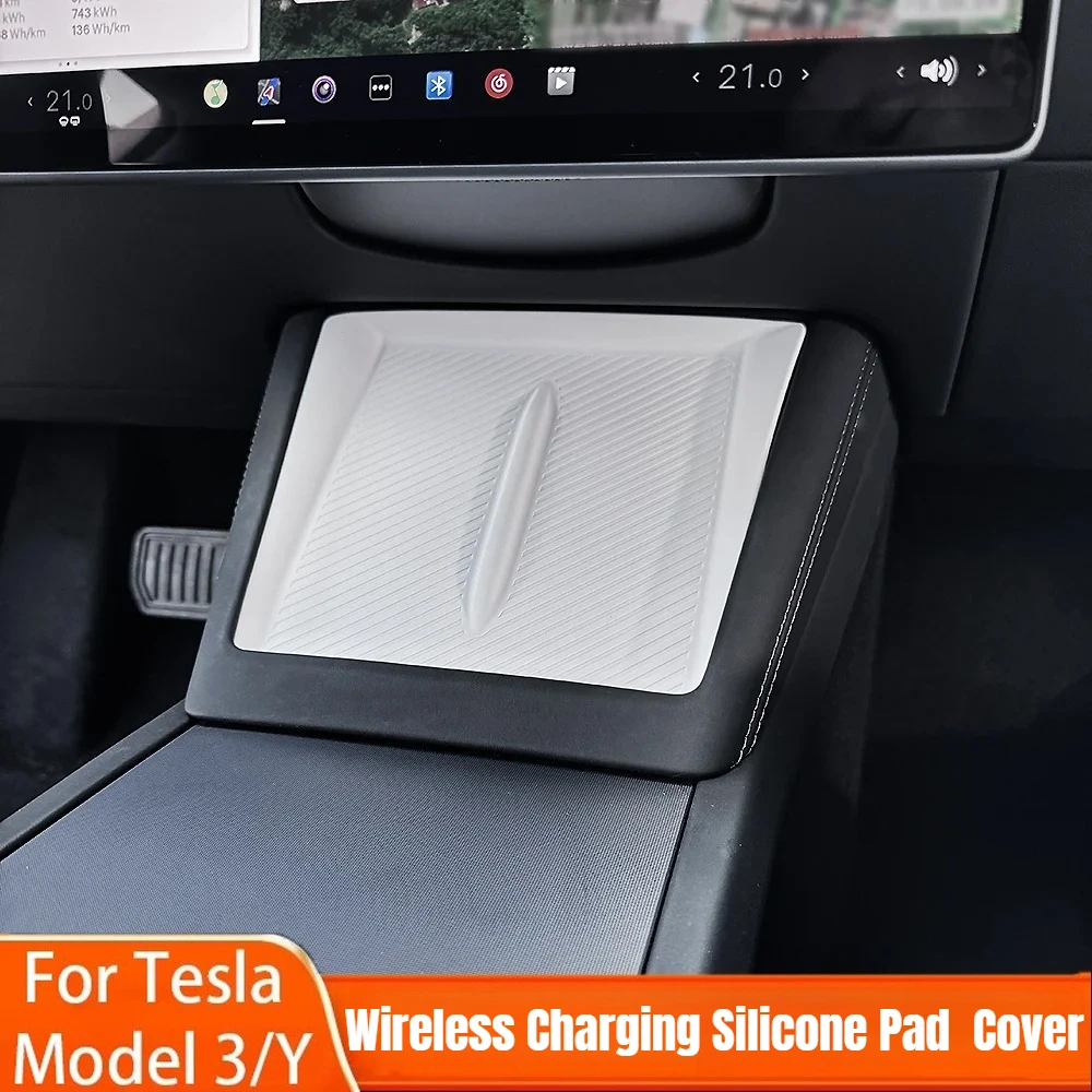 Wireless Charging Silicone Pad Protective Cover for Tesla Model Y Juniper / Model 3 Highland 2025+ Center Console Protective Pad
Wireless Charging Silicone Pad Protective Cover for Tesla Model Y Juniper / Model 3 Highland 2025+ Center Console Protective Pad