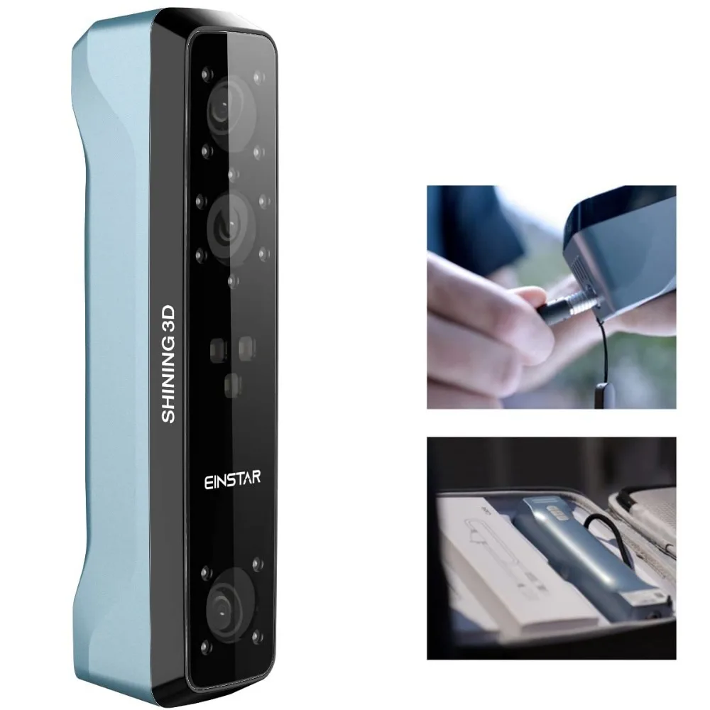 NEW-Einstar 3D Handheld Infrared VCSEL Structured Light Scanner with RGB Color Camera, 0.1mm Resolution, 3D Printing
NEW-Einstar 3D Handheld Infrared VCSEL Structured Light Scanner with RGB Color Camera, 0.1mm Resolution, 3D Printing