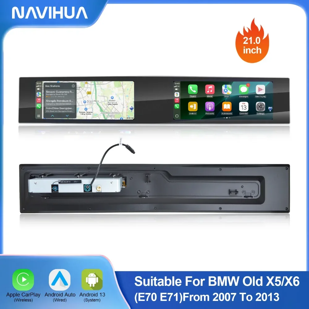Navihua Dual Screen Head Unit for BMW X5 E70 X6 E71 CIC 2007-2013 DVD Player Car GPS Navigation Stereo Multimedia Entertainment
Navihua Dual Screen Head Unit for BMW X5 E70 X6 E71 CIC 2007-2013 DVD Player Car GPS Navigation Stereo Multimedia Entertainment