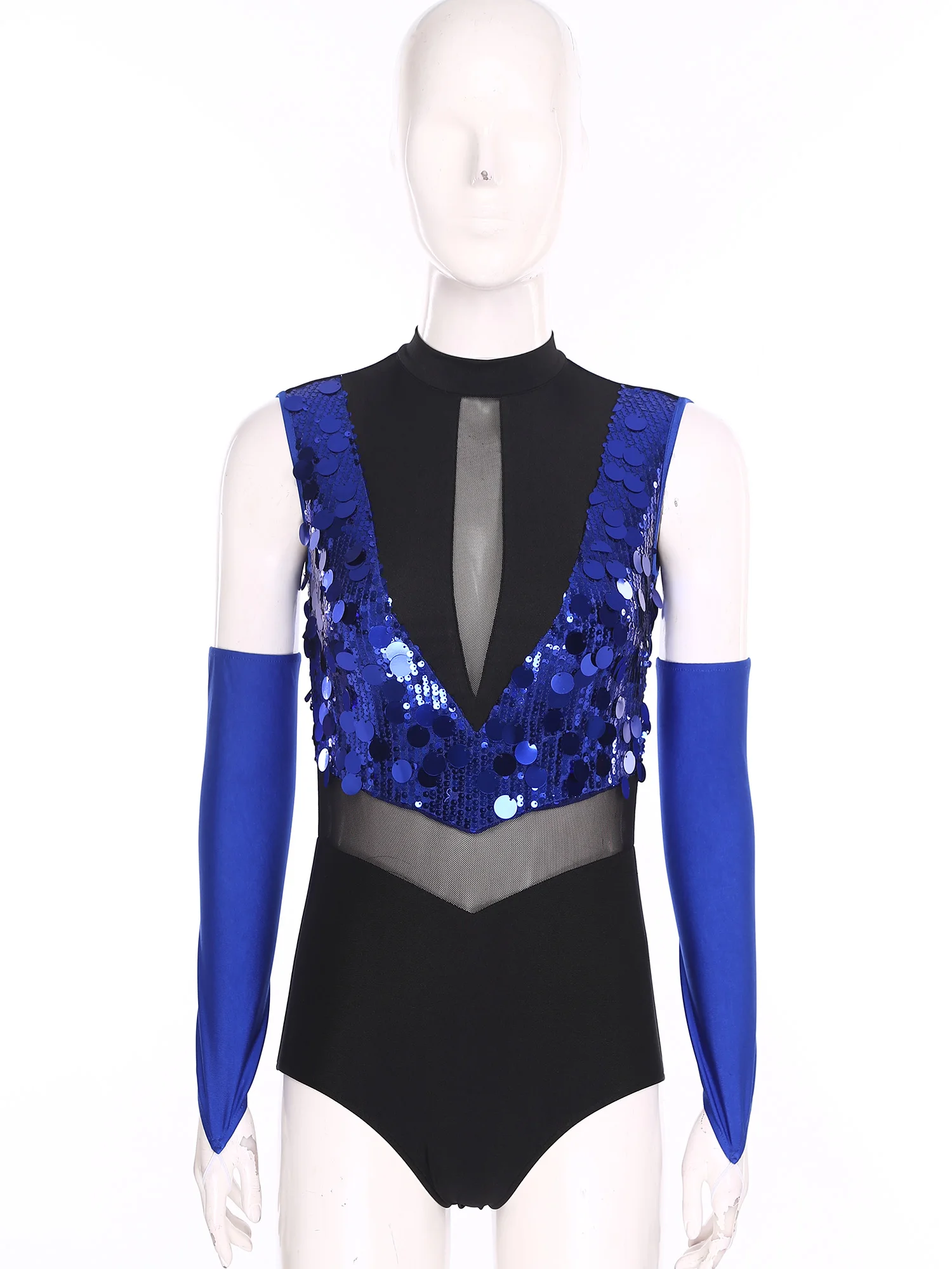 Women Sheer Mesh Sequin Dance Leotard Ballet Dance Gymnastics Figure Skating Performance Outfit Bodysuit + Gloves Dancewear Sets
Women Sheer Mesh Sequin Dance Leotard Ballet Dance Gymnastics Figure Skating Performance Outfit Bodysuit + Gloves Dancewear Sets