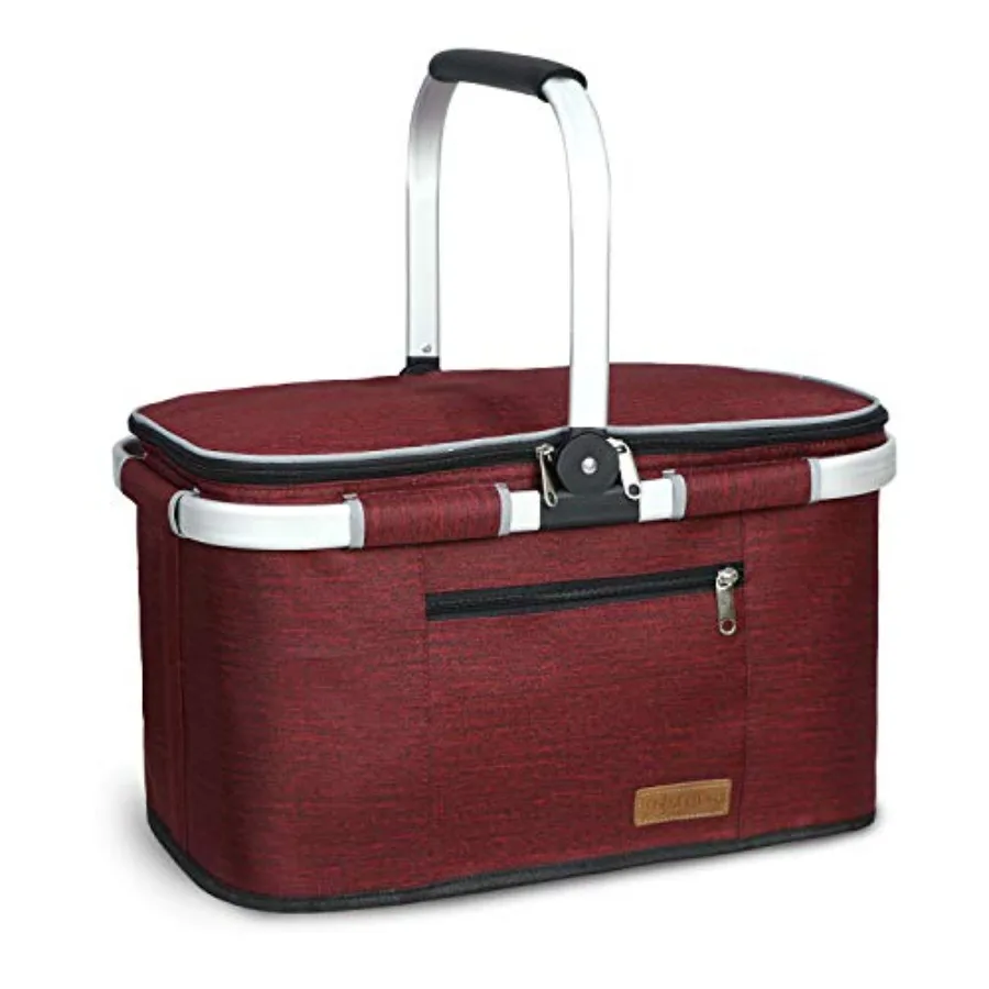 35L Large Picnic Basket 2 Layers of Internal Pockets Leak-Proof and Insulated Folding with Internal port for enhansed Stability
35L Large Picnic Basket 2 Layers of Internal Pockets Leak-Proof and Insulated Folding with Internal port for enhansed Stability