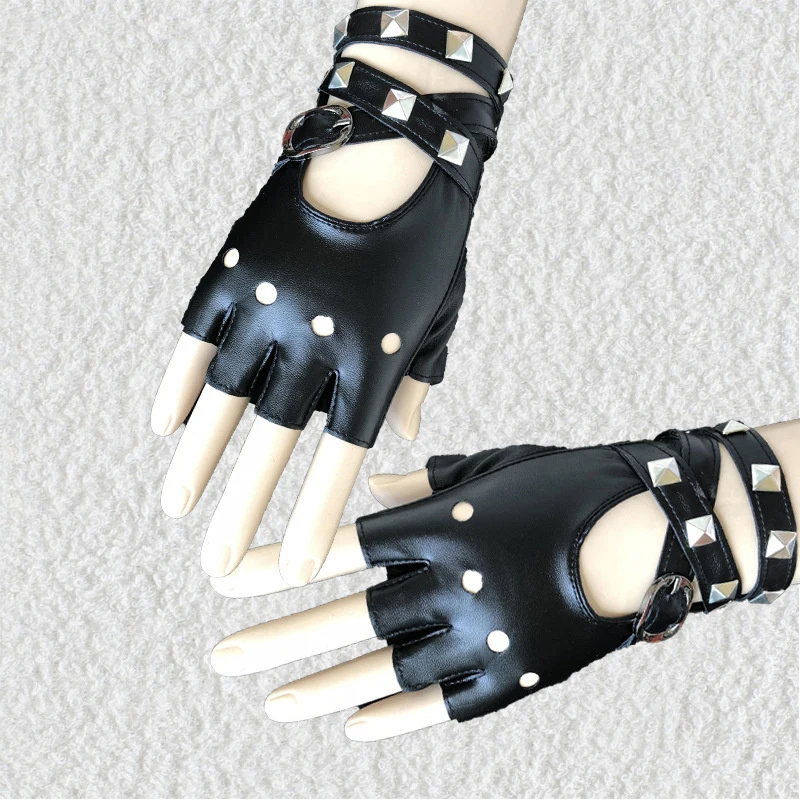 New Fingerless Driving PU Leather Gloves Motor Cool Studs Sexy Rock Punk Gloves
New Fingerless Driving PU Leather Gloves Motor Cool Studs Sexy Rock Punk Gloves