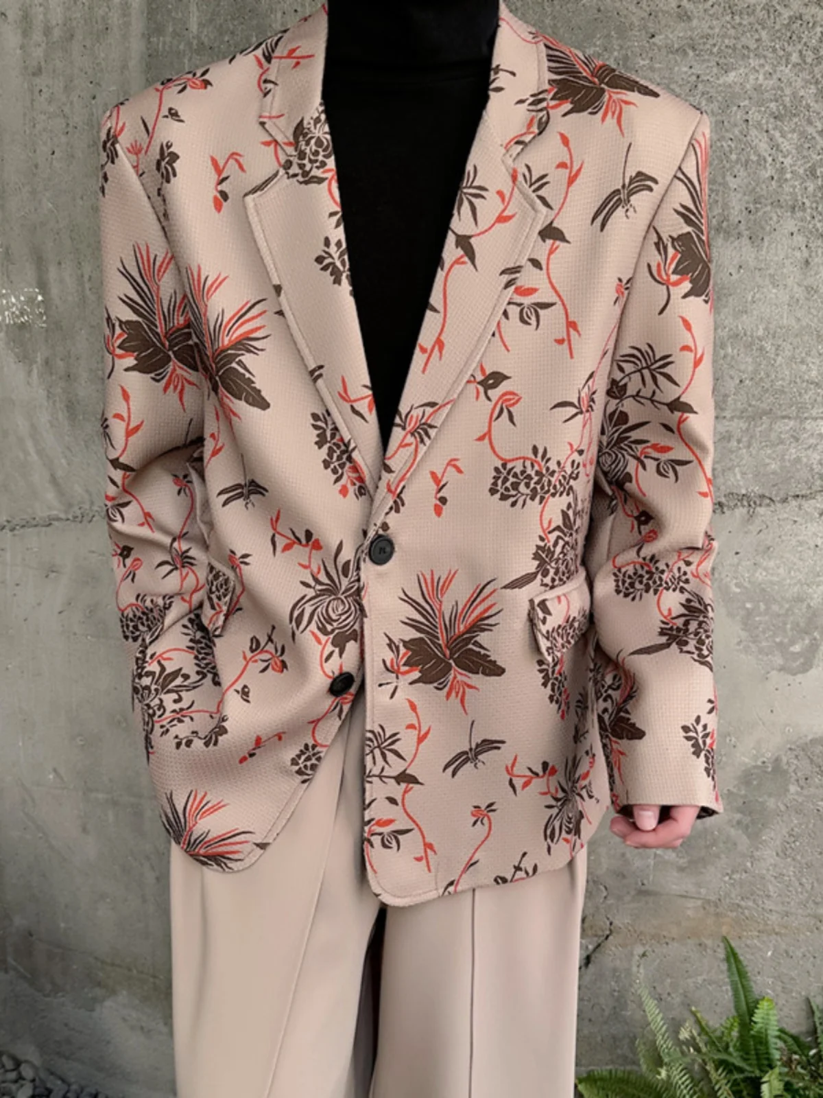 Spring 2025 Men's Fashion Print Casual Suit Jacket Korean Style Trendy Brand Retro Show off Stage Long Sleeve Regular Fit
Spring 2025 Men's Fashion Print Casual Suit Jacket Korean Style Trendy Brand Retro Show off Stage Long Sleeve Regular Fit