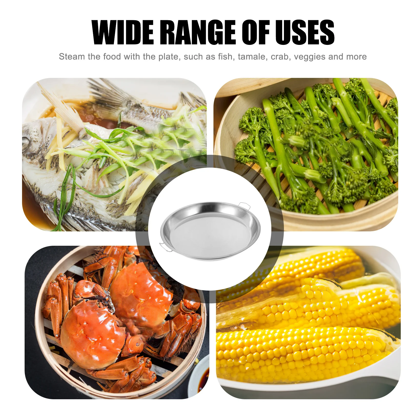 Stainless Steel Steamer Thanksgiving Tray Sandwich Wedding for Cooking Cookware Pan
Stainless Steel Steamer Thanksgiving Tray Sandwich Wedding for Cooking Cookware Pan