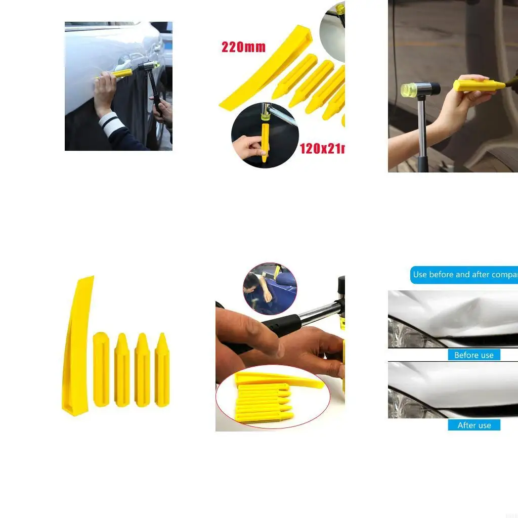 Plastic Vehicle Dents Puller 6Pcs Knocks Down Tap Down Tool Dents Removal Tool H9EE
Plastic Vehicle Dents Puller 6Pcs Knocks Down Tap Down Tool Dents Removal Tool H9EE