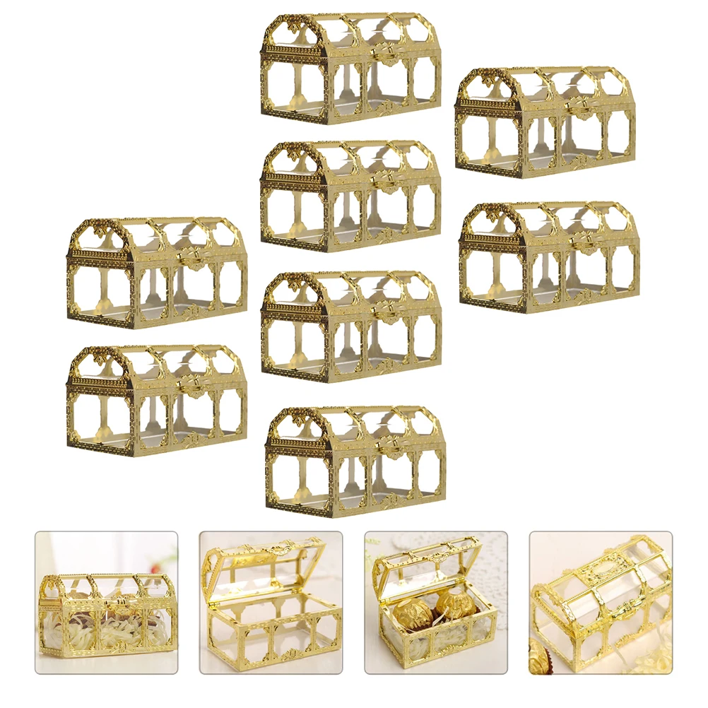 Candy Box Decorative Boxes Truffle with Lids Hollow Design Wedding Favor Plastic Home Golden Color
Candy Box Decorative Boxes Truffle with Lids Hollow Design Wedding Favor Plastic Home Golden Color