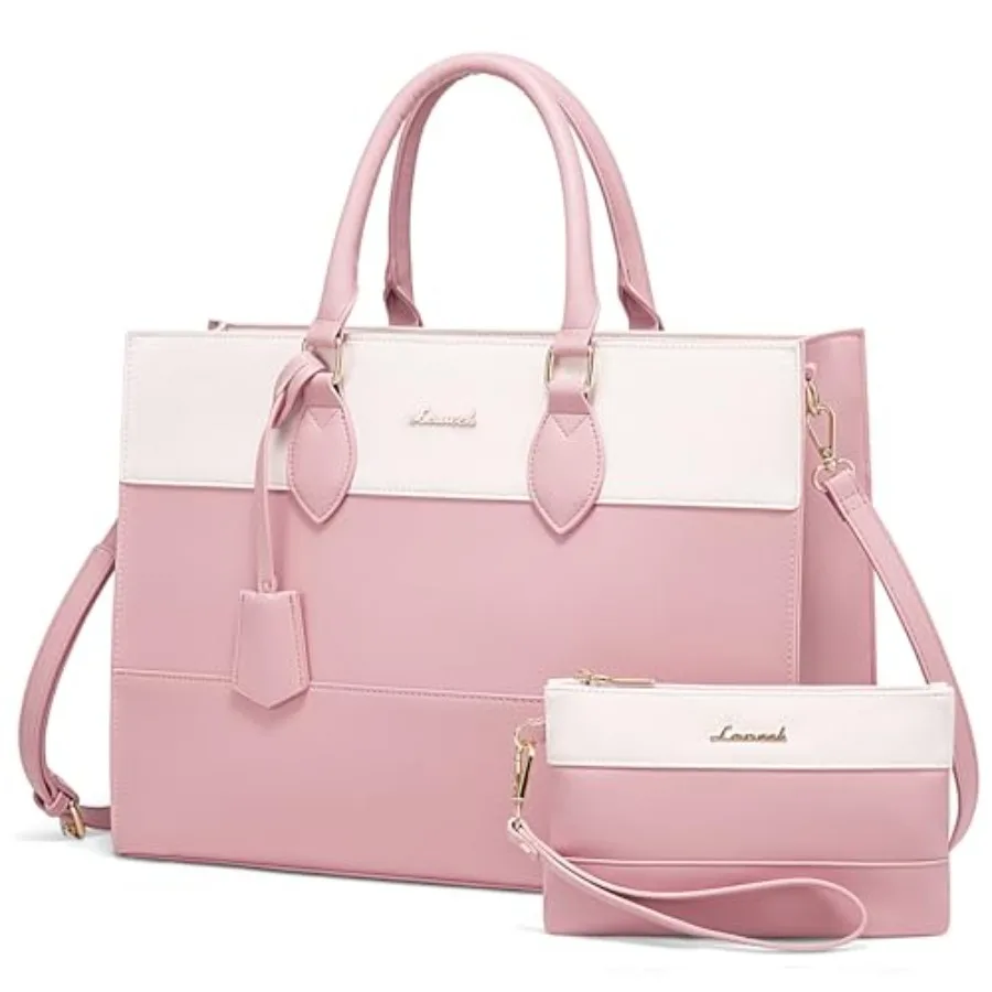 Laptop Tote Bag for Women, Work Totes Business Office Computer Briefcase with Clutch Purse
Laptop Tote Bag for Women, Work Totes Business Office Computer Briefcase with Clutch Purse