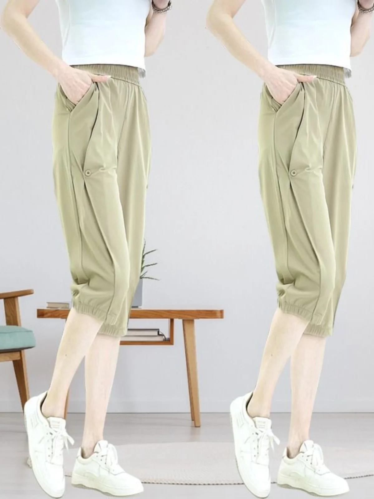 Ice Silk Harem Pants Women's Summer Mosquito-Resistant Pants High Waist Slimming Thin Seven-Foot Sunscreen Quick-Drying Pants
Ice Silk Harem Pants Women's Summer Mosquito-Resistant Pants High Waist Slimming Thin Seven-Foot Sunscreen Quick-Drying Pants
