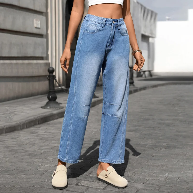 Summer 2026 Women's Loose Wide Leg Jeans Nine Leg Pants New Wash Wide Legged Comfortable Fit High Waist Trousers
Summer 2026 Women's Loose Wide Leg Jeans Nine Leg Pants New Wash Wide Legged Comfortable Fit High Waist Trousers