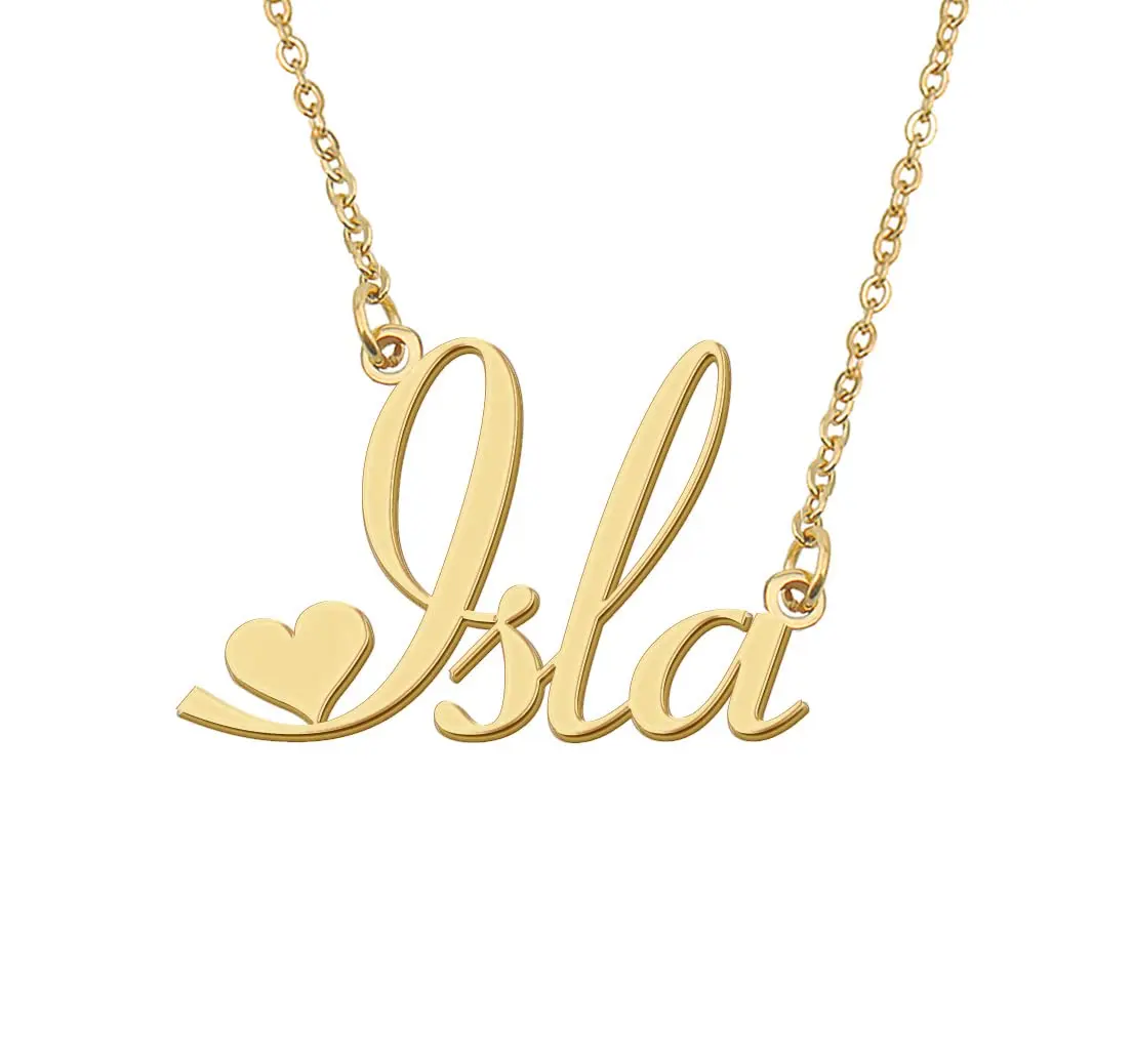Isla Initial Name Necklace for Women Personalized Stainless Steel Jewelry Pendant Girls Annivesary Gift
Isla Initial Name Necklace for Women Personalized Stainless Steel Jewelry Pendant Girls Annivesary Gift