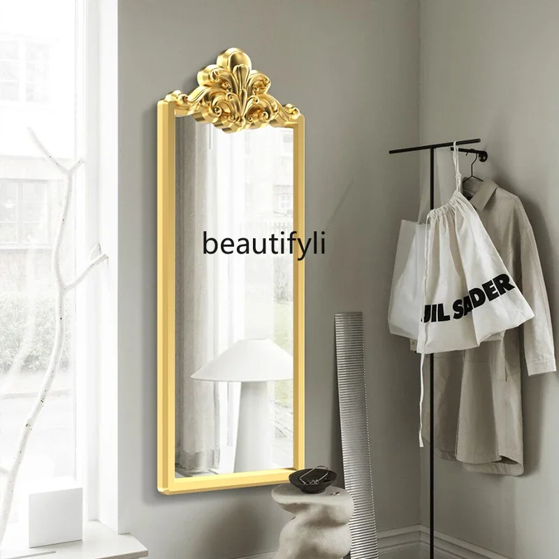 B06 American light luxury fitting mirror household full body mirror floor mirror cloakroom engraved wall hanging
B06 American light luxury fitting mirror household full body mirror floor mirror cloakroom engraved wall hanging