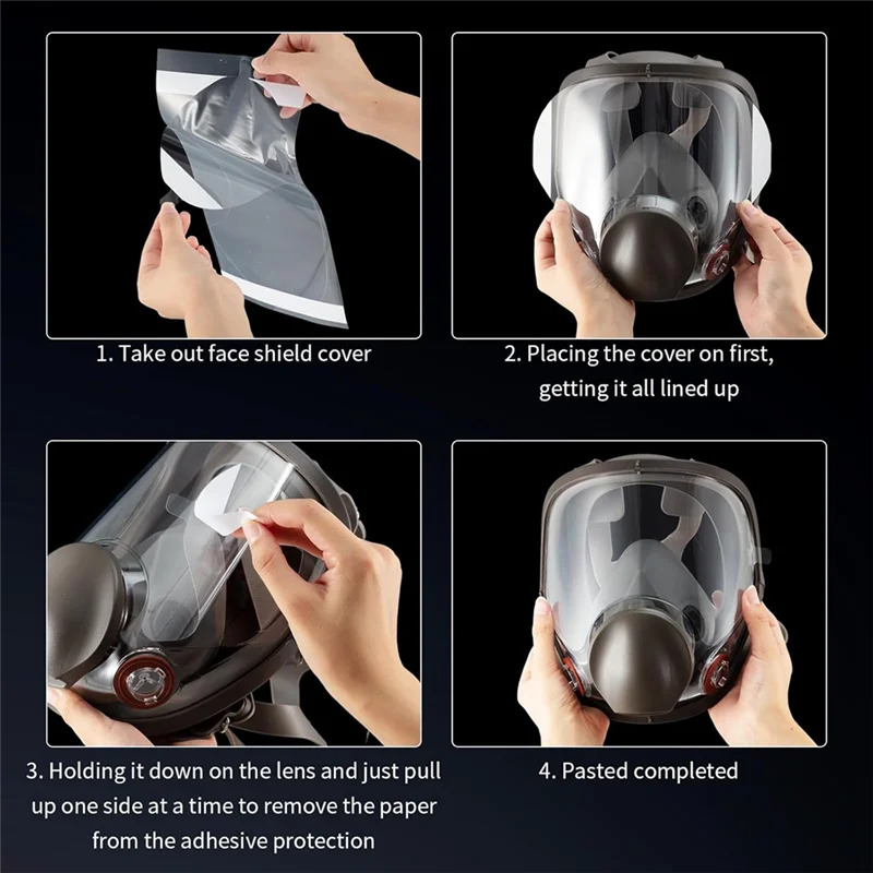 B27B 50 Pcs Peel Off Lens Cover Shield Cover Respirator Mask Protective Cover Compatible For 6885, 6000, 6700, 6800 Series
B27B 50 Pcs Peel Off Lens Cover Shield Cover Respirator Mask Protective Cover Compatible For 6885, 6000, 6700, 6800 Series