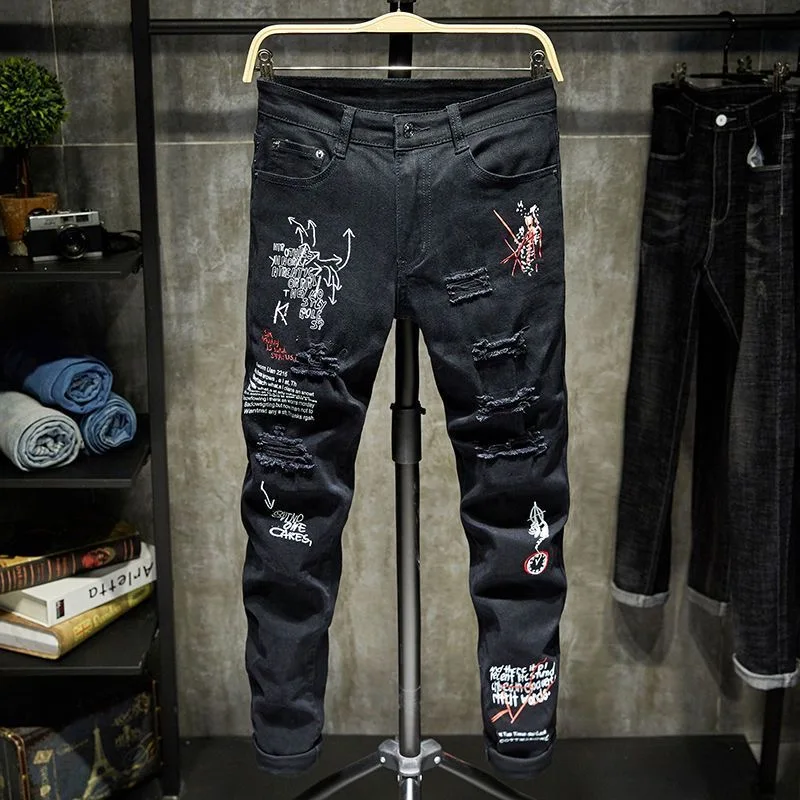 Spring and Autumn Style Trend Embroidery Straight Leg Stretch Denim Jeans Men's Sports Comfortable Breathable High Quality Pants
Spring and Autumn Style Trend Embroidery Straight Leg Stretch Denim Jeans Men's Sports Comfortable Breathable High Quality Pants
