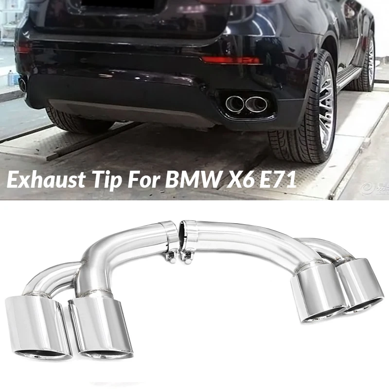 For BMW X6 E71 V6 Quad Exhaust Pipe Nozzle 2008-2013 Stainless Steel Muffler Black Exhaust Sysytem Tailpipe
For BMW X6 E71 V6 Quad Exhaust Pipe Nozzle 2008-2013 Stainless Steel Muffler Black Exhaust Sysytem Tailpipe