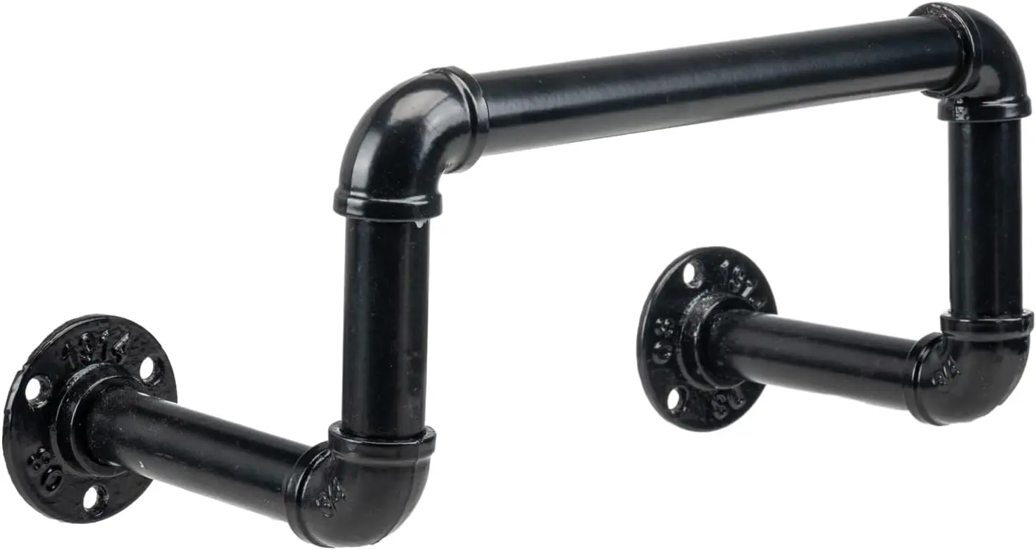 Wall Mounted Garden Hose Hanger, Matte Black Metal Storage Rack with Decorative Pipe Design for Outdoor Use
Wall Mounted Garden Hose Hanger, Matte Black Metal Storage Rack with Decorative Pipe Design for Outdoor Use