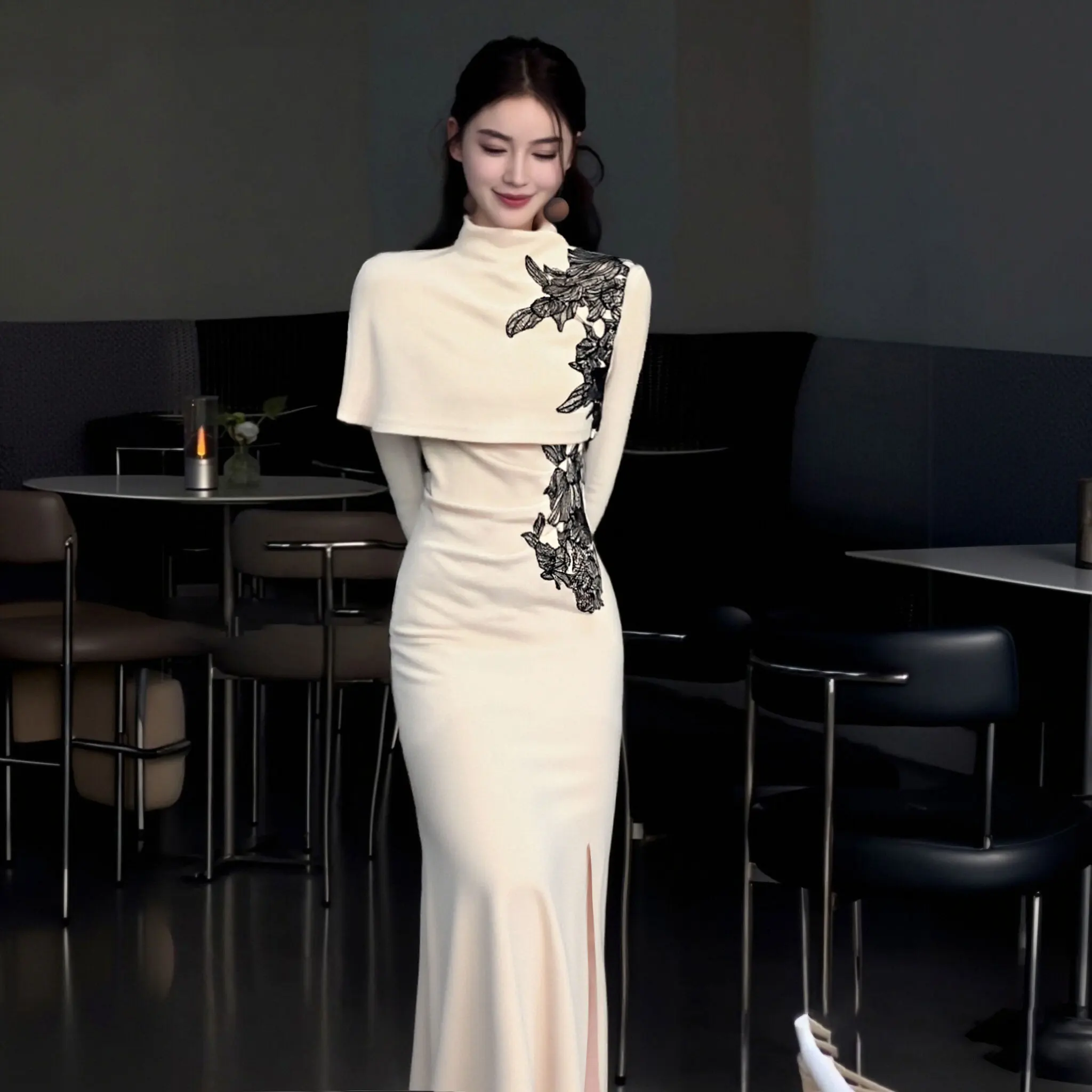 Spring 2026 New Chinese Knitted Shawl Dress Long Sleeve Base Pao Two Piece Set Women's Fashion Ensemble round Neck Polyester ...
Spring 2026 New Chinese Knitted Shawl Dress Long Sleeve Base Pao Two Piece Set Women's Fashion Ensemble round Neck Polyester ...