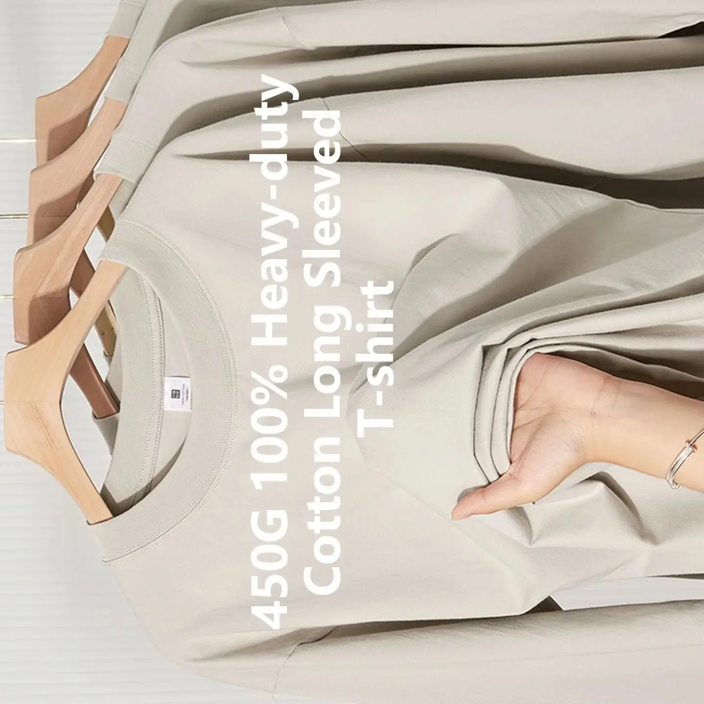 450G Heavy-duty Cotton Long Sleeved T-shirt for Men's Fashion Pure Cotton Thickened Men Casual Base Top Oversized T Shirt
450G Heavy-duty Cotton Long Sleeved T-shirt for Men's Fashion Pure Cotton Thickened Men Casual Base Top Oversized T Shirt