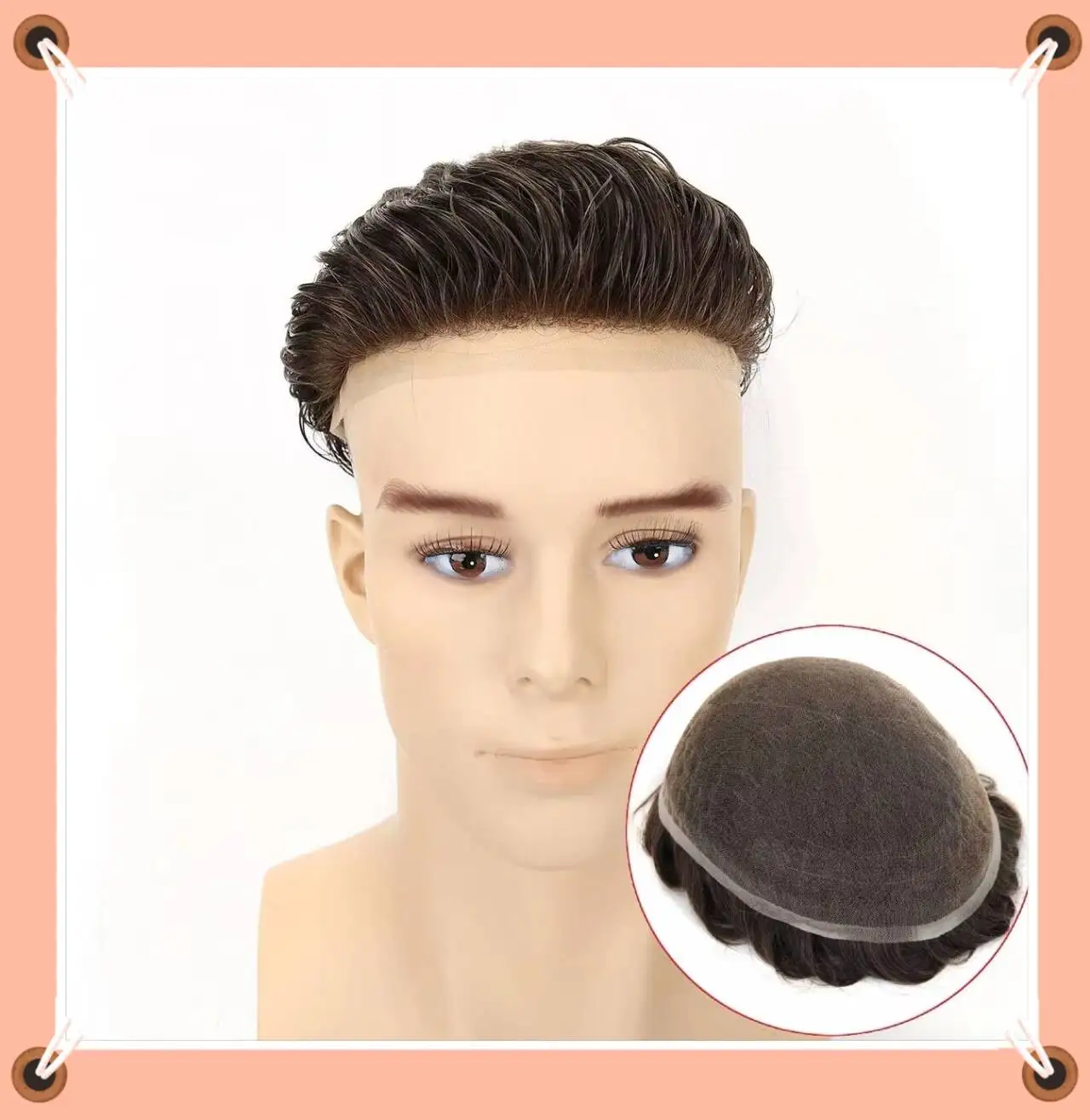 TUL22 Full Swiss Lace Men's Toupee 90% Light to Medium Density Capillary Prothesis Hair Piece for Hair Replacement System
TUL22 Full Swiss Lace Men's Toupee 90% Light to Medium Density Capillary Prothesis Hair Piece for Hair Replacement System