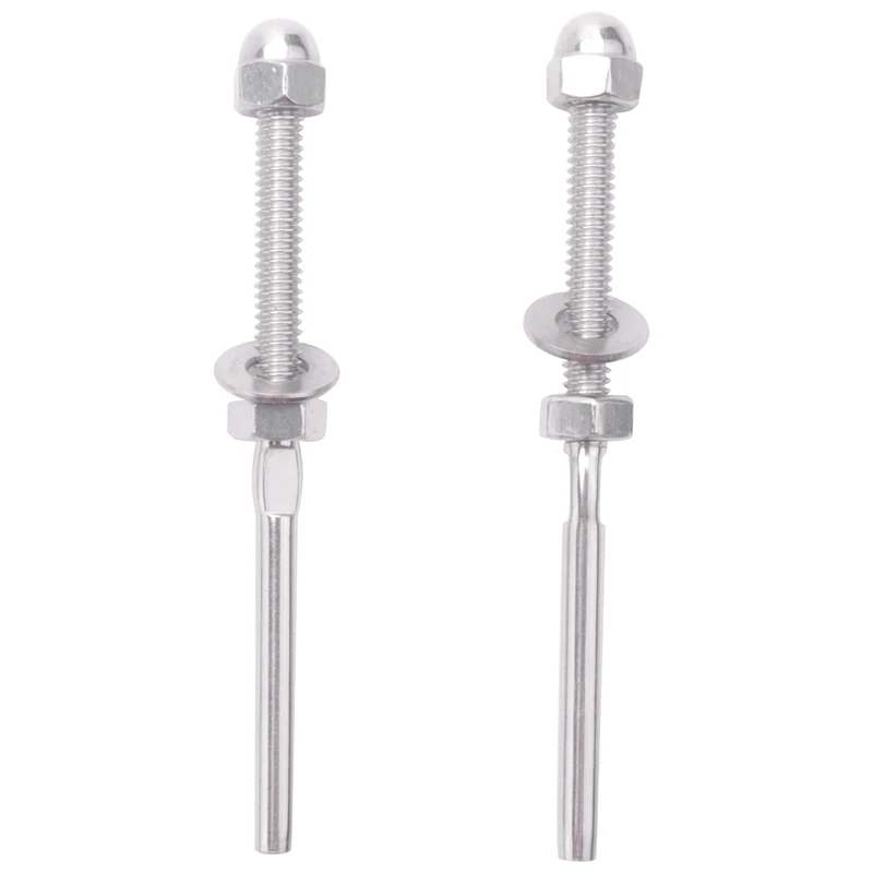 50 Pcs Stainless Steel Handrail Railing Cable Tensioner Threaded Stud End Fitting For 1/8 Inch Cable Wire (50 Pack)
50 Pcs Stainless Steel Handrail Railing Cable Tensioner Threaded Stud End Fitting For 1/8 Inch Cable Wire (50 Pack)