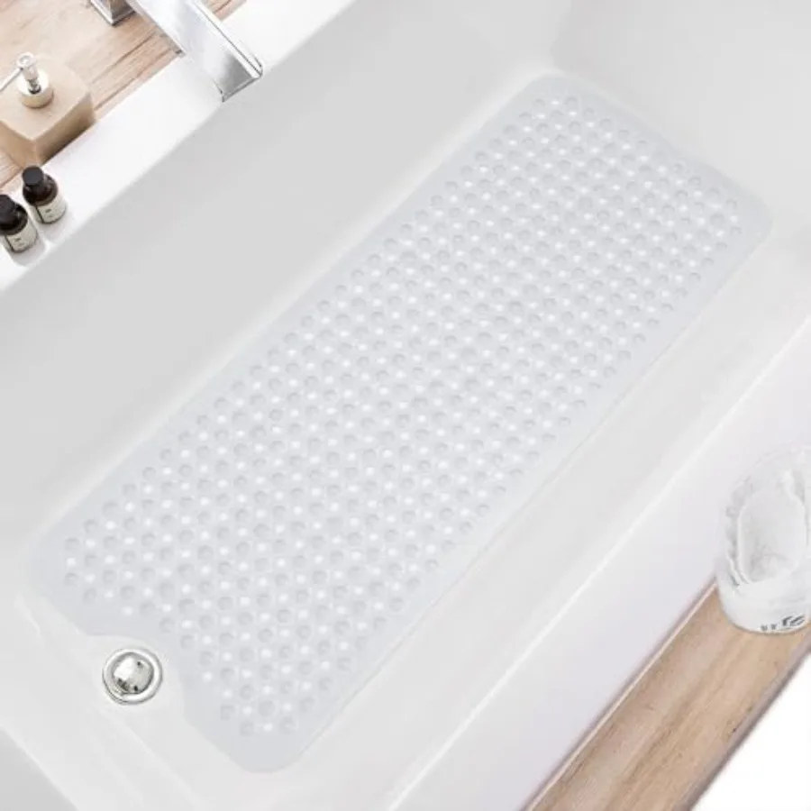 Bath Tub and Shower Mats Non Slip 40 x 16 Inch Extra Long Bathtub Mat Machine Washable Bathmat with Drain Holes Suction Cups fo
Bath Tub and Shower Mats Non Slip 40 x 16 Inch Extra Long Bathtub Mat Machine Washable Bathmat with Drain Holes Suction Cups fo
