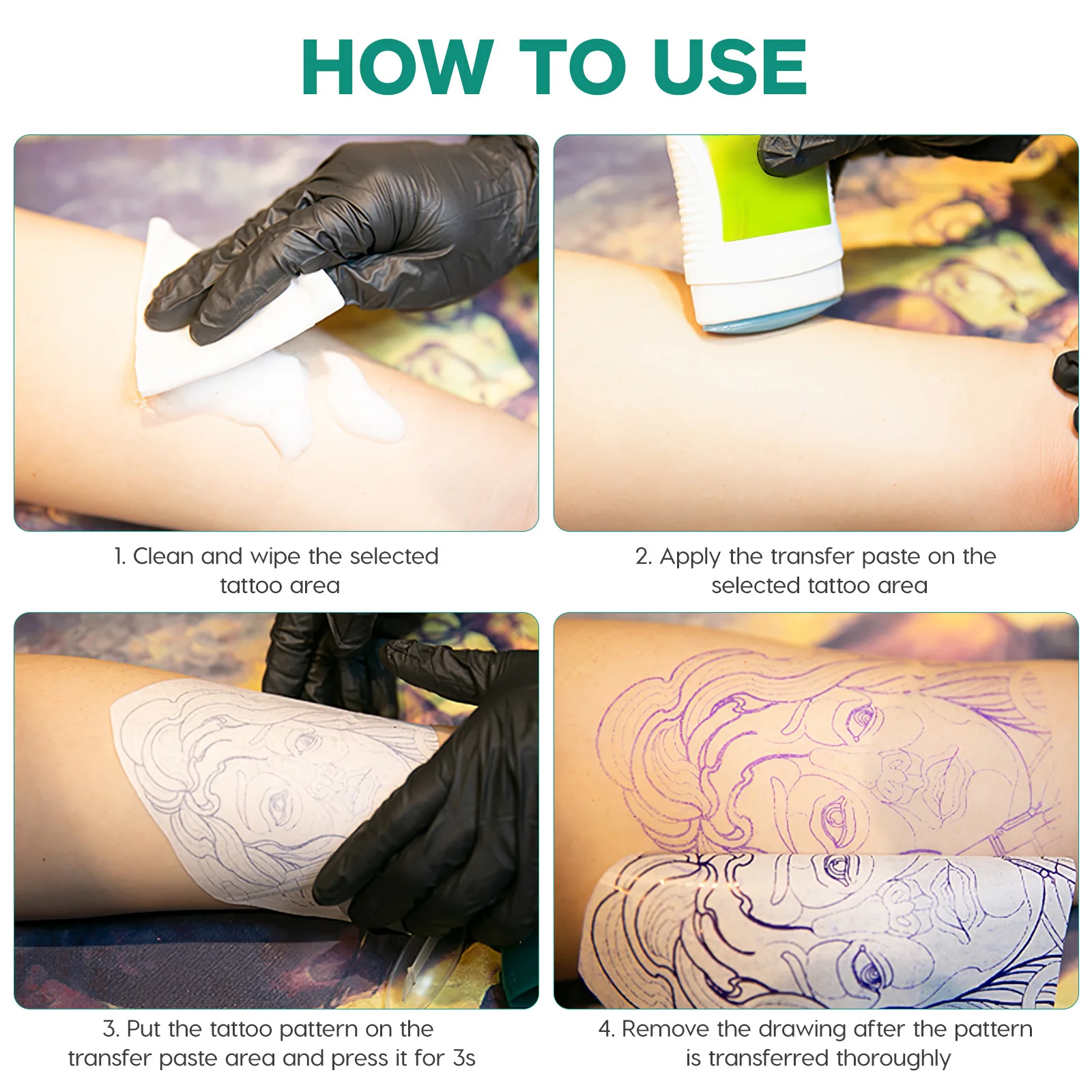 Tattoo Transfer Paste Cream Stencil Tattooing Transfer Gel Supplies Accessories for Realistic Temporary Tattoos Body Art
Tattoo Transfer Paste Cream Stencil Tattooing Transfer Gel Supplies Accessories for Realistic Temporary Tattoos Body Art
