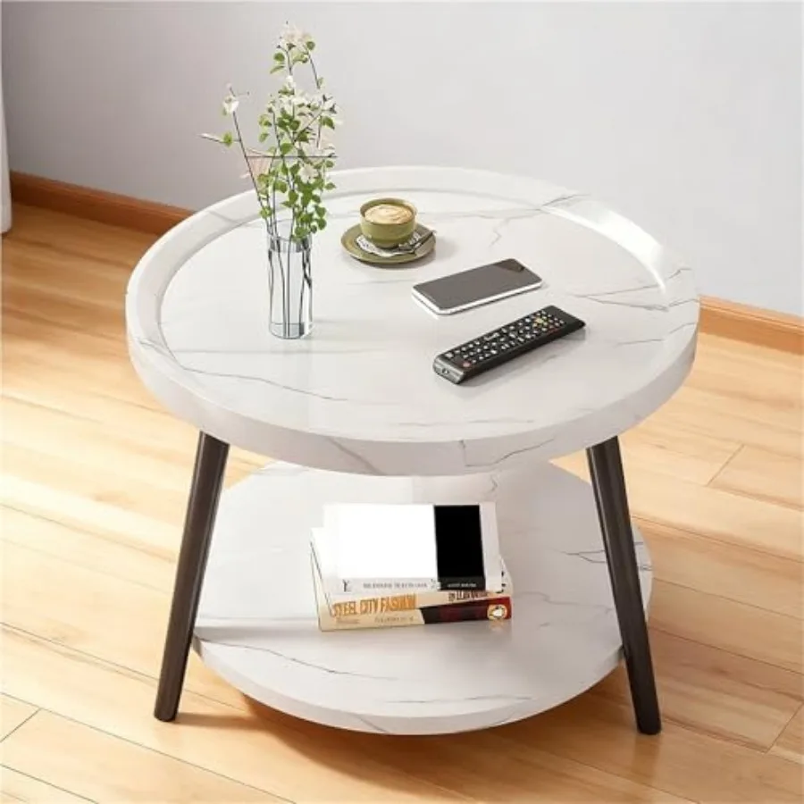 Sof Side Tle Modern Simple Doule-Lyer Round offee Tle/edside Tle orner Tle in lony Living Room Hotel Te Tle 50M/19.7in
Sof Side Tle Modern Simple Doule-Lyer Round offee Tle/edside Tle orner Tle in lony Living Room Hotel Te Tle 50M/19.7in