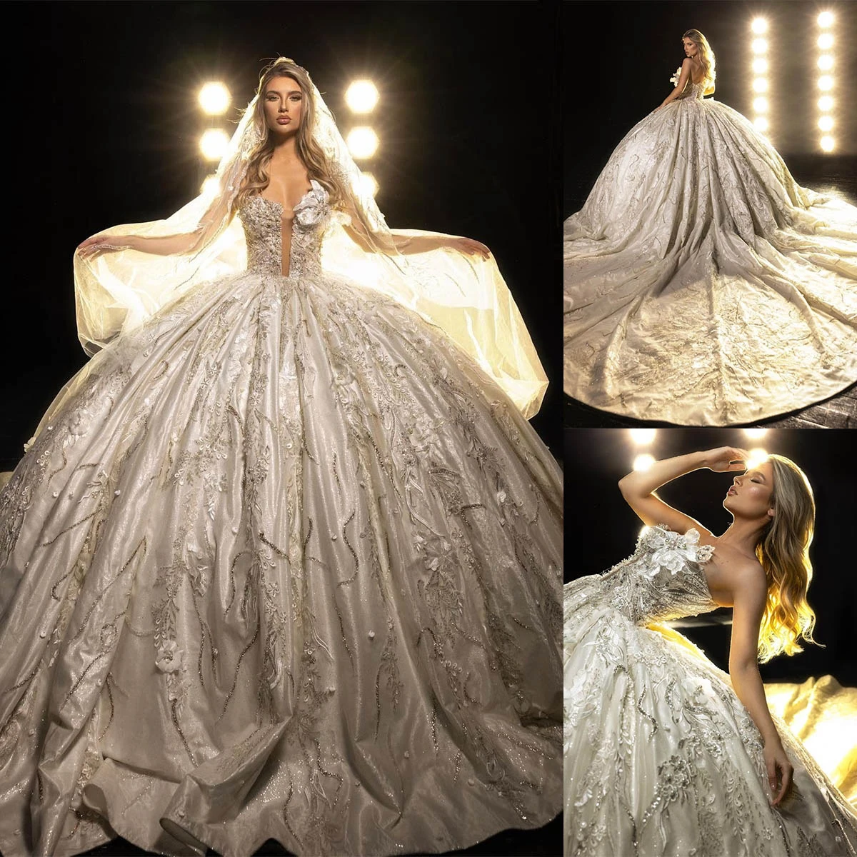 Illusion Pretty Ball Gown Wedding Dress For Women Organza Pearls Bridal Gown V-Neck Half Sleeves Skirt Court Train Dresses
Illusion Pretty Ball Gown Wedding Dress For Women Organza Pearls Bridal Gown V-Neck Half Sleeves Skirt Court Train Dresses