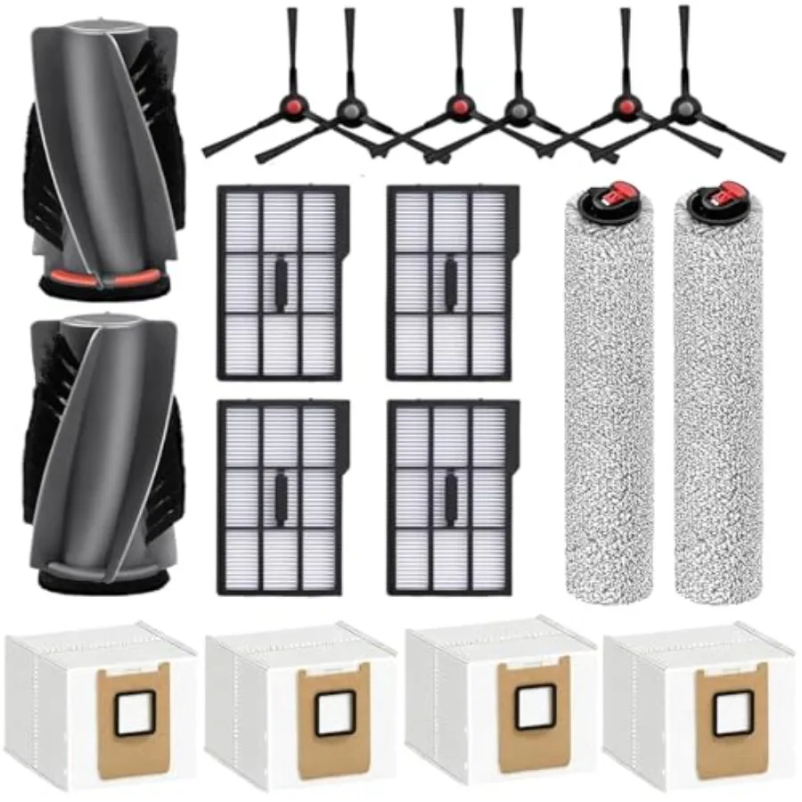 17 Pack Replacement Kits for eufy E25/ Robot Vacuum Cleaner, Accessories Parts with 1 Main Brush, 2 Roller Mop, 6 Side Brushes,
17 Pack Replacement Kits for eufy E25/ Robot Vacuum Cleaner, Accessories Parts with 1 Main Brush, 2 Roller Mop, 6 Side Brushes,