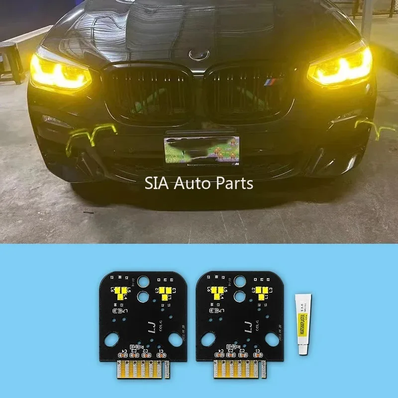 Angel Eyes For BMW X3 X3M F97 G01 X4 X4M G02 Lemon CSL Yellow DRL Module multicolor adaptive LED Headlight 7466107 63117466108
Angel Eyes For BMW X3 X3M F97 G01 X4 X4M G02 Lemon CSL Yellow DRL Module multicolor adaptive LED Headlight 7466107 63117466108