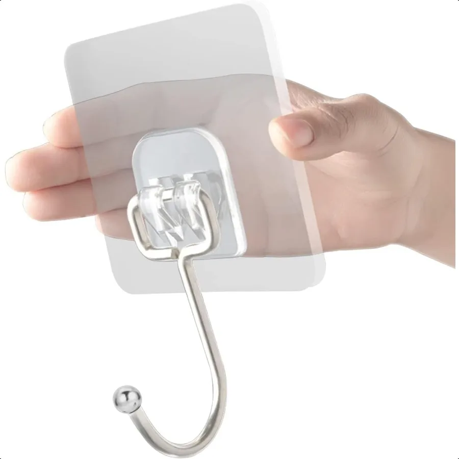 12 Pack of Large Adhesive Hook Wall Hooks with 40Ib Load Capacity max for Hanging Stainless Steel Towels and Coats Suitable for
12 Pack of Large Adhesive Hook Wall Hooks with 40Ib Load Capacity max for Hanging Stainless Steel Towels and Coats Suitable for