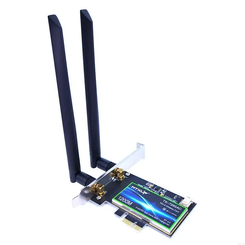 N84B 2.4G 5 ГГц настольная беспроводная карта Wi -Fi BT 4.2 Сетевой адаптер +антенна для
N84B 2.4G 5 ГГц настольная беспроводная карта Wi -Fi BT 4.2 Сетевой адаптер +антенна для
